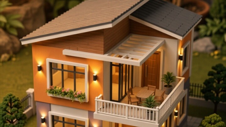 #LuxuryHouse #MiniatureHouse #SatisfyingASMR #BiliBili