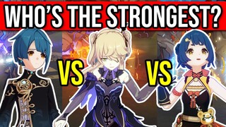 SUB DPS SHOWDOWN! Xiangling vs Xingqiu vs Fischl! Who's the TOP 4★ SUB DPS?! Genshin Impact