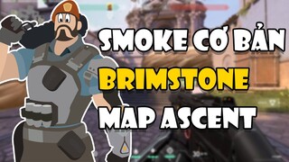 [CẨM NANG VALORANT] Cách đặt SMOKE cơ bản của Brimstone tấn công map Acsent | Tricksy