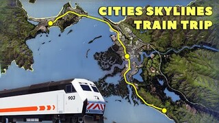 Commuter Train Trip | Cities Skylines | First Person | Mile Bay