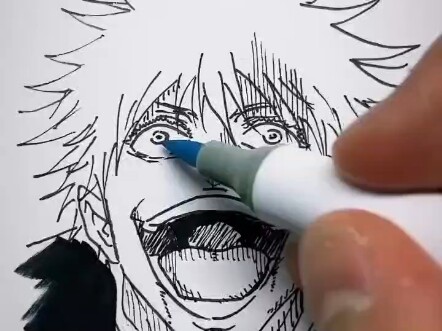 Gojo Satoru drawn at different times