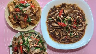 Ba món chay đơn giản từ thịt chay đơn giản. trông mùa mưa