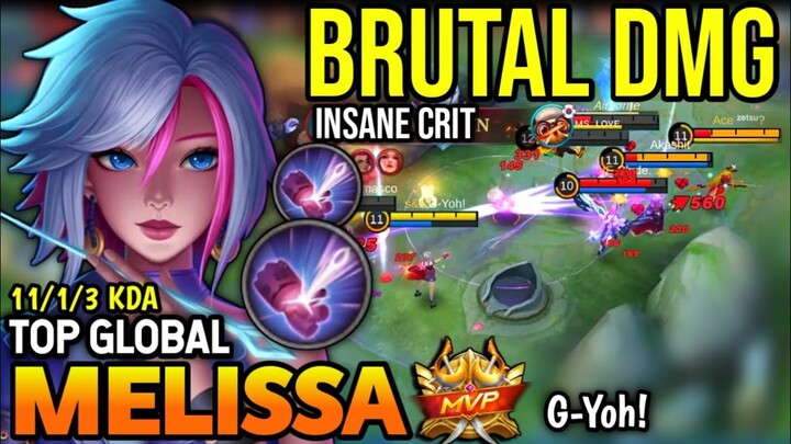 MELISSA BEST BUILD 2022 | TOP GLOBAL MELISSA GAMEPLAY | MOBILE LEGENDS✓