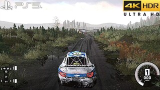 WRC 10 (PS5) Heavy Rain 4K 60FPS HDR Gameplay