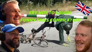 Try Not To Laugh: Funny Fails Compilation REACTION!! | OFFICE BLOKES REACT!!