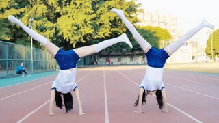 True love kills the baby hardcore one-handed handstand in the air splits [Xuexia×Lingzhou]