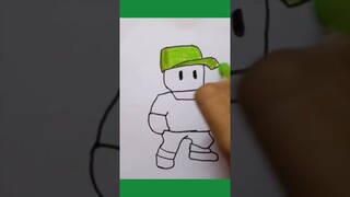 MR.STUMBLE drawing/ how to draw mr.stumble skins/ stumble guys skins drawing....part 1
