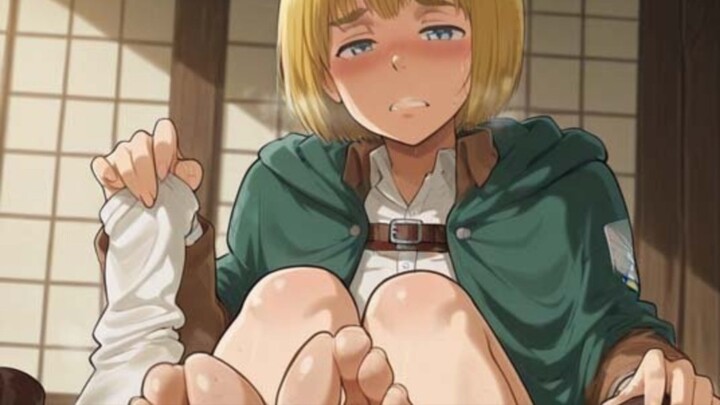 Armin femboy pamer kaki minta di emud🥵