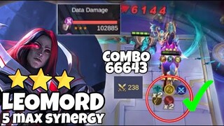 3 STAR LEOMORD 5 SYNERGY MAXIMUM ! 6 ARCHER 6 CADIA 6 WM 4 SWORDMAN NECRO ! MAGIC CHESS