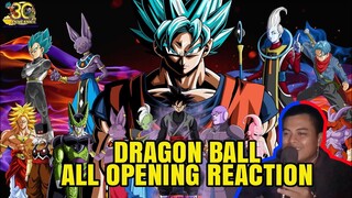 FIRST TIME Reaction Dragon Ball All Opening || Bongol Pika #anime #reaction #dragonball