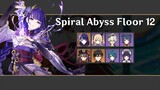 Raiden C1 ,Hutao C0 | 2.5 Spiral Abyss Floor 12 - [Genshin Impact]