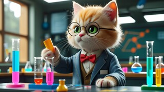 Inspiring Kitten Teacher: Realistic Lessons with Fluffy Charm