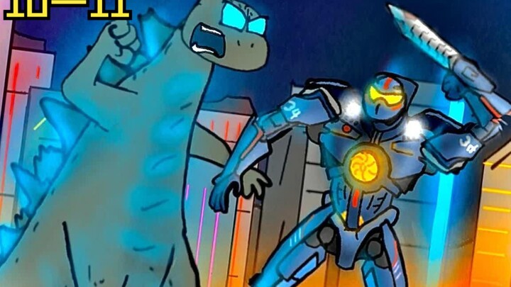 【Hilarious Godzilla】Godzilla vs. Pacific Rim Mechs (10-11) — Blunt Brothers Productions