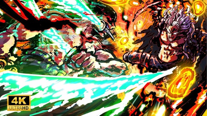 4K Epic Battle One Piece: Zoro Vs King