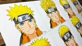 Drawing NARUTO in 12 Different Anime Styles