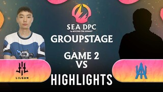 Game 2: LILGUN vs ATLANTIS | DPC SEA 2022 Tour 3: Division I & II