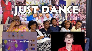 Showing Newbies Trivia 起: Just Dance | BTS (방탄소년단) English Lyrics * + stage mix