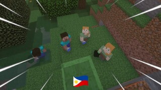 Minecraft Manhunt,BUT if I DIE my FRIENDS LOSE...(TAGALOG)