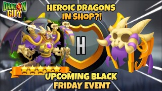 UPCOMING BLACK FRIDAY EVENTS (STRONGEST DRAGON IN SHOP AVAILABLE) | Dragon City 2021 |