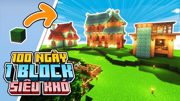 100 Ngày 1 Block 1.19 Minecraft Sinh Tồn Siêu Khó !!