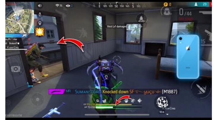 IPHONE XR FREE FIRE FULL GAMEPLAY- WHY lAST MINUTE SO UNLUCKY FOR ME -GARENA FREE FIRE IOS 16