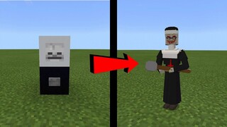 How to Summon the EVIL NUN in Minecraft PE