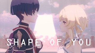 【原神MMD | 散兵x荧】打吧无所谓，你早晚都是我老婆