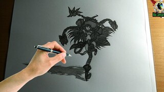 วาดรูปการ์ตูน EP13 การสร้างโมเดลร่างภาพ3มิติ วาดรูปอนิเมะชั่น สอนวาดรูป วาดรูป3มิติ Genshin Impact