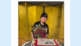 At the celebration party of Conan M27, Gosho Aoyama's birthday cake was displayed, and the settlemen