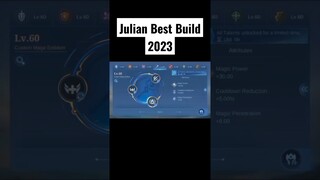 JULIAN BEST BUILD 2023 | TOP 1 GLOBAL JULIAN BUILD | JULIAN - MOBILE LEGENDS | MLBB #shorts #mlbb