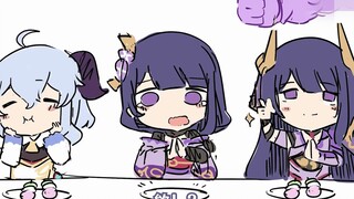 宝宝雷神的团子被其他宝宝偷吃了，于是拔出了自己的剑【原神】