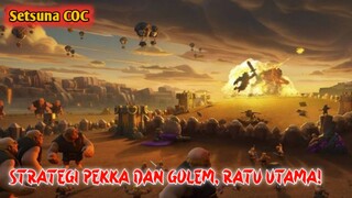 Strategi pekka dan golem, lawan base susah! | Clash of clans Indonesia