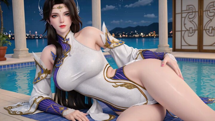 เสื้อคลุมสีดำ อาจารย์หญิง อาบน้ำ เหอะๆ ชุดครบ 4K 600p