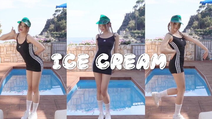 In? Let's share a pool? Ice Cream's sexy vertical dance