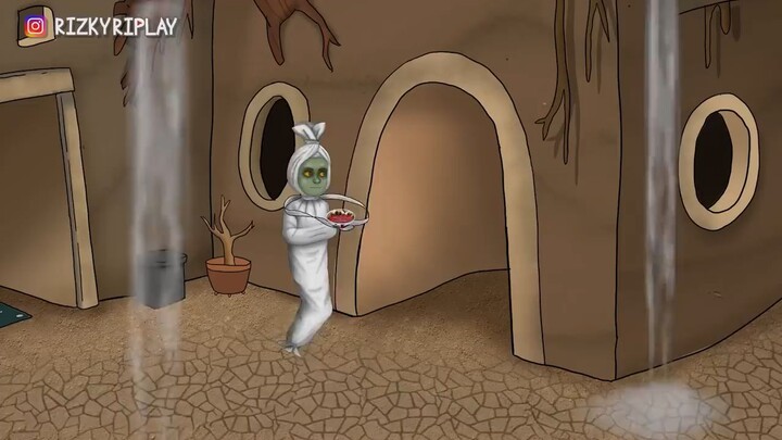 Pocong OPLAS 1 - Jadi terlalu tampan! #HORORKOMEDI | Animasi Hantu, Kartun Lucu