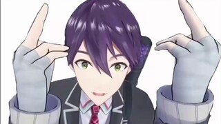How come the chin is so pointy even when holding a sword and a knife?