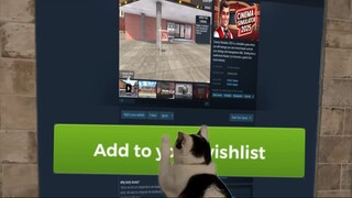 A cat eagerly waiting for our game to come out :)