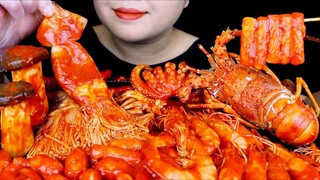 ASMR SPICY SEAFOOD BOIL (TIGER PRAWN, LOBSTER, OCTOPUS, SQUID). ĂN HẢI SẢN CAY. SO SPICY. MAI ASMR