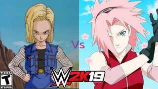 WWE 2K19 Android 18 Vs Sakura Haruno on Fantasy Wednesday