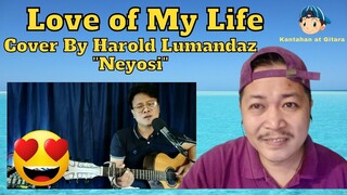 Love of My Life "Cover by Harold Lumandaz Neyosi" Reaction Video 😍