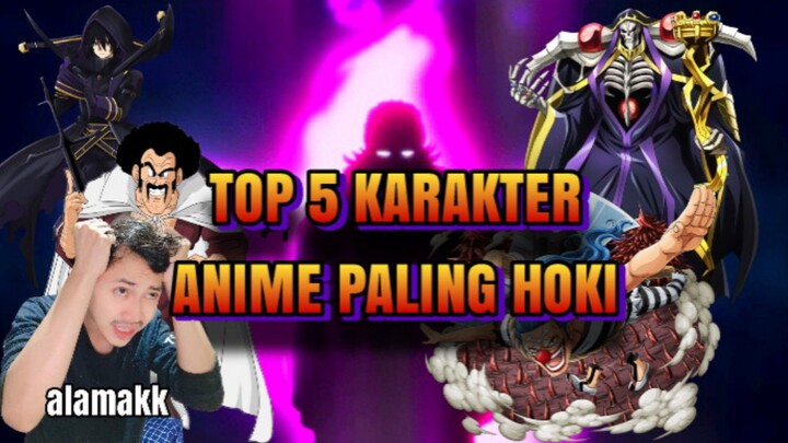 5 karakter paling hoki didalam anime