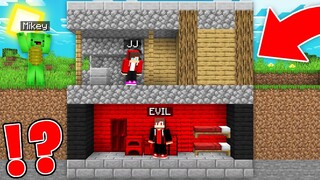 An Evil FAKE JJ Was Discovered Under JJ And Mikey's House In Minecraft - Maizen Mizen Mazien Parody
