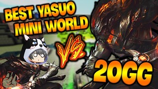 SIRO SOLO YASUO CÙNG HỘI ANH EM TỐT HERO TEAM 💀 AI LÀ BEST YASUO TRONG MINI WORLD ?