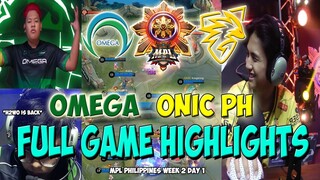 ONIC PH VS. OMEGA FULLHIGHLIGHTS