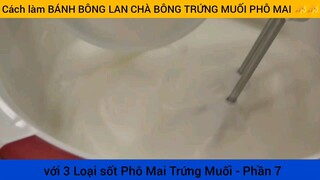 cách làm bánh bông lan chà bông trứng muối phô mai #7