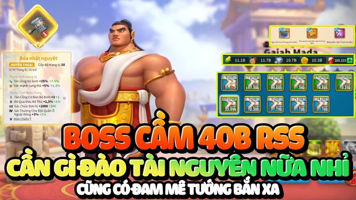 Boss Cầm 40B Rss Quẩy Tung Seed Thấp Quá Khỏe Rise of Kingdoms! Kho Speed Sau Thiên Đỉnh Mlem Quá