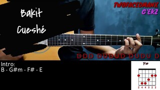 Bakit - Cueshé (Guitar Cover With Lyrics & Chords)