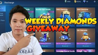 WEEKLY DIAMONDS GIVEAWAY MGA KATAMBAY