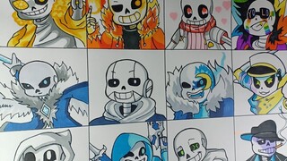 Draws Sans According To The Different Au Vẽ Các Sans PHẦN 4