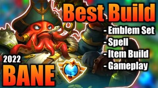 BANE BEST BUILD 2022 | TOP 1 GLOBAL BANE BUILD | BANE - MOBILE LEGENDS | MLBB